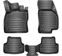 ELMASLINE Tapis de Sol 3D en Caoutchouc pour KIA EV9 2023-2025 | 6 Places avec sièges pivotants | Set de Tapis de Sol avec Bords Hauts - Accessoires