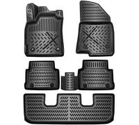 ELMASLINE Tapis de sol 3D en caoutchouc pour VW SHARAN II Van 7 places