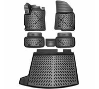 Elmasline - Tapis de Sol Compatible avec Dacia Jogger à partir de 2022 - Accessoire - Jeu de Tapis en Caoutchouc 3D et bac de Coffre