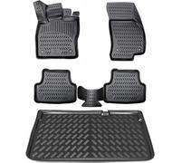 ELMASLINE Tapis en caoutchouc 3D et bac de coffre pour BMW X2 2024-2025 - Accessoires de tapis de coffre