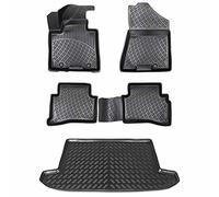 ELMASLINE Tapis en Caoutchouc 3D et bac de Coffre pour KIA SPORTAGE 4 (2015-2021) QL Plancher de Chargement supérieur | Tapis de Voiture et Bac de Coffre | Accessoires Auto