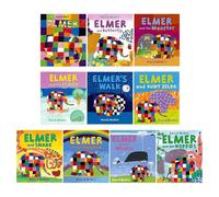 Elmer 10 book Collection Set - Children Picture Flats illustrated Elephant Pack by David McKee