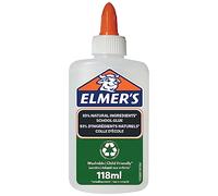 Elmer’s Colle PVA pure - Colle blanche liquide - 83 % d’ingrédients naturels - Plastique 100 % recyclé - Idéal pour les écoles et le bricolage - Lavable et adapté aux enfants - 118 ml
