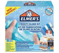 ELMER´S Kit Slime glacial, 2 Flacons colle transparente (147 ml), 4 Stylos colle à paillettes, 2 flacons liquide magique (68 ml)