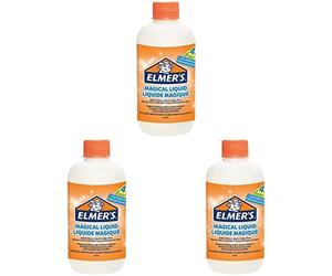 Elmer’s slime Activateur | Activateur de slime avec colle Liquide magique | Flacon de 259 ml | Excellent pour faire du slime, Paquet de 3