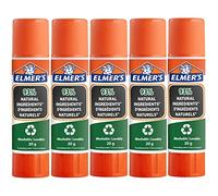 Elmer's Bâtons de colle pure | 93 % d'ingrédients naturels | Plastique 100 % recyclé | Idéal pour les écoles et le bricolage | Lavable et adapté aux enfants | 20 g | 5 unités