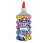 Elmer's Colle pailletée argent 177 ml - Lavable, adaptée enfants, idéale pour fabriquer du slime