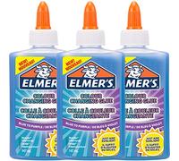 Elmer's Colle PVA à Changement de Couleur|Lavable | Bleu à Violet | 147 ml | 3 unités
