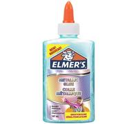 Elmers colle PVA métallique - Idéale pour fabriquer du slime - Lavable - Bleu canard - 147 ml - 1 unité - 2109493
