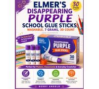 Elmer's Disappearing Purple 30 Sticks School Glue Sticks, Washable, 7 Grams, 30 Count User Handbook: Perfect for Posters, Classrooms & Everyday Creativity!
