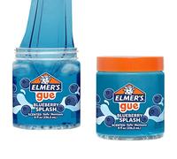 Elmer's GUE Lot de 2 Slime pré-fabriqués, Parfum Blueberry Splash Slime, parfumé