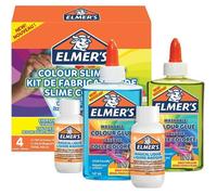 Elmer's Kit Pour Slime Coloré Ingrédients Pour Slime Avec Colle Colorée Pva Lavable Couleurs Assorties Liquide Magique Activateur De Slime Inclus Kit De 4 Pièces (2109494)