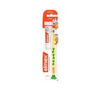 elmex Brosse à dents d'apprentissage de 0 à 2 ans, 1 pièce - Nettoyage des dents adapté à l'âge avec poils souples et poignée ergonomique - Habitue les bébés de manière ludique au brossage des dents