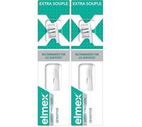 ELMEX - Brosse à dents Expert Précision Sensitive - Nettoyage en profondeur et douceur des dents sensibles - Extra souple (Lot de 2)