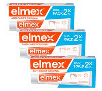Elmex Dentifrice Anti-Caries Original Tubes 2x75ml Promo 2+1 Gratuit