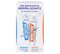 ELMEX Dentifrice Aronar et Elmex Mini 24 ml Doppelschutz Reisegröße, Double Protection Médicale pour les Gencives et les Dents, Nettoyage Dentaire Matinal et Soir, Sans Alcool, Unflavored