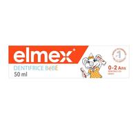 ELMEX - Dentifrice Bébé 0-2 ans, Protection Anti-caries Douceur et Soin de l’Émail (Tube 50mL) - lot de 3 - Vendu par Lot