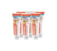 ELMEX - Dentifrice douceur enfant 0-6 ans, protection anti-caries adaptée, tube 75 mL - Le lot de 6