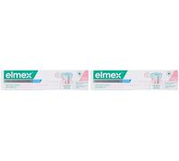 ELMEX- Dentifrice blancheur Soin Sensibilité + Gencives protège les dents sensibles-Renforce les gencives-Formule double action cliniquement prouvée -Le tube de 75mL (Lot de 2)