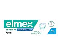Elmex Dentifrice Sensitive Blancheur 0% colorants – Protection de l'émail – 75 ml