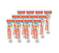 ELMEX - Dentifrice douceur enfant 0-6 ans, protection anti-caries adaptée, tube 75 mL - Le lot de 12