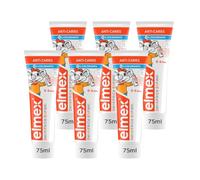 ELMEX - Dentifrice douceur enfant 0-6 ans, protection anti-caries adaptée, tube 75 mL - Le lot de 6