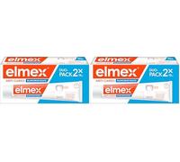 ELMEX - Dentifrice Elmex Anti-Caries Blancheur Douce 0% Colorants - Caries - Dents Sensibles, Gencives Douloureuses, Protection de l'Email - 2 x 75 ml (Lot de 2)