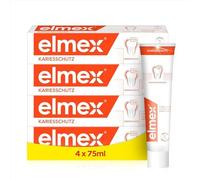 ELMEX - Dentifrice Elmex Anti-Caries Original 0 % Colorants - Caries - Dents Sensibles, Gencives Douloureuses, Protection de l'Email - 75 ml - Pack de 4
