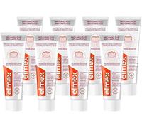 ELMEX - Dentifrice Elmex Anti-Caries Plus Soin Complet - Reminéralise l'Émail - Protège les dents sensibles et l'irritation des gencives - Lot de 8x75 ml