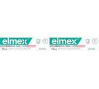 ELMEX - Dentifrice elmex® Sensitive Plus Protection Complète 75ml -Aide à protèger contre les dents sensibles et l'irritation des gencives-reminéralise l'émail- anti-tartre (Lot de 2)