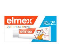 Elmex, Dentifrice Enfant 0-6 ans Protection Caries, 2 x 75 ml | Dentifrice bébé et enfant de 0 à 6 ans, Technologie Neo-Aminex, Fluor pour des dents de lait fortes et saines