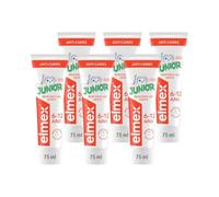 ELMEX - Dentifrice Enfant, 6-12 Ans, Formulé pour Prendre Soin des Nouvelles Dents Permanentes, Protège Contre les Caries, Lot de 6 Tubes de 75 ml