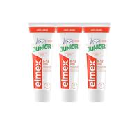 ELMEX - Dentifrice Enfant, 6-12 Ans, Formulé pour Prendre Soin des Nouvelles Dents Permanentes, Protège Contre les Caries, Lot de 3 Tubes de 75 ml