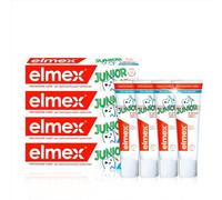 Elmex Dentifrice Junior Anti-Caries, Enfant 6-12 Ans, Lot de 4 x 75 ml