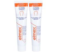 elmex® dentifrice sans menthe protection caries Dentifrice(S) 2x75 ml