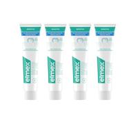 ELMEX - Dentifrice Sensitive Blancheur Douce 0% Colorants | Dents Sensibles | Protection de l'Email | Dents blanches | 4 x 75 ml