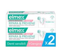 elmex Dentifrice Sensitive Professional Repair & Prevent 2 x 75 ml - Nettoyage médical des dents pour une protection immédiate* et durable - Prévient la chute des gencives et les nouvelles douleurs