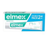 Elmex Dentifrice Sensitive Whitening, blanchiment délicat, 2 x 75 ml | Format pratique, blanchit doucement et élimine les taches, avec fluorure aminée pour protéger les dents sensibles