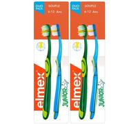 elmex® JUNIOR Brosse à dents 6-12 ans Brosse(S) À Dents 2x2 pc(s)