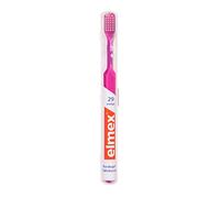 Elmex Lot de 12 brosses à dents blanches douces avec étui de voyage