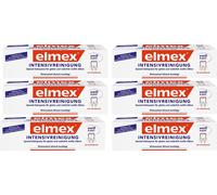 Elmex nettoyage intensif lisse et blanc anti-plaque 50ml pack de 6