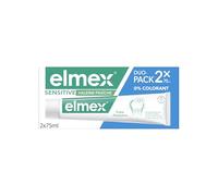 ELMEX - Pâte Dentifrice Elmex Sensitive Haleine Fraîche 0 % Colorants - Dents Sensibles, Gencives Douloureuses, Protection de l'Email - 2 x 75 ml