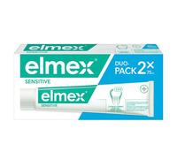 Elmex Dentifrice Sensitive – Fluorure aminique – Lot 2 x 75 ml