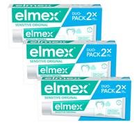 Elmex Sensitive Original Dentifrice Dents Sensibles Tubes 2x75ml Promo 2+1 Gratuit