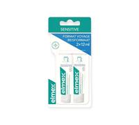 Elmex Dentifrice Sensitive – Tubes de voyage 2 x 12 ml