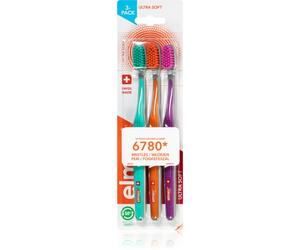 Elmex Swiss Made brosses à dents ultra soft Yellow + Blue + White 3 pcs