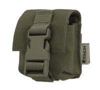 ELMON Pochette Simple pour Grenade pyrotechnique - Compatible Molle, déperlant (Cordura 1000D), avec Fermeture sécurisée à Boucle