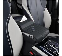 ELNas Coussin D'accoudoir Voiture pour Toyota Prius Probox Succeed Progres, Console Coussin Accoudoir Voiture Cuir Boîte Rangement pour Accoudoir Voiture,Black