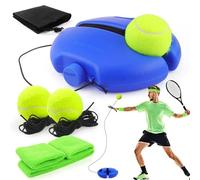 ELNLE Entraîneur de tennis avec 2 balles de rechange avec cordon - Pour l'extérieur, le jardin, l'auto-apprentissage, la pratique