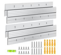 ELNLE Rail Fixation Miroir Lourd z Support de Montage Crochet Fixation Cadre Lourd, 30,5cm Accroche Miroir Mural Tableau Lourd, pour Cadre Lourd, Tête de Lit, Panneau, Rack